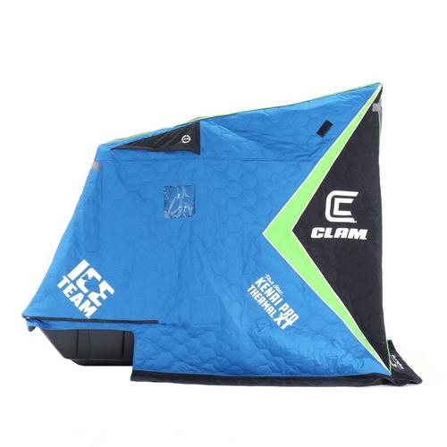 Clam Fish Trap Series Kenai XT Thermal Ice Team Edition Flip-Over Ice Shelter - Primary Image