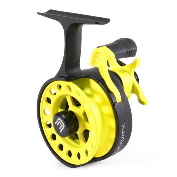 Gravity Left Inline Ice Fishing Reel Acid