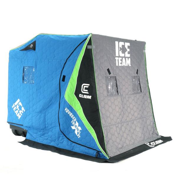 CLAM Voyager XT Thermal Ice Team Edition Flip-Over Ice Shelter