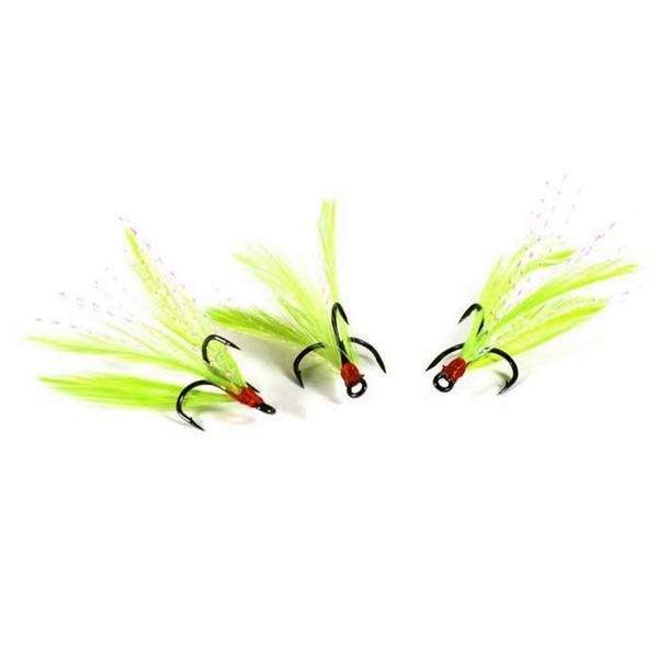 CLAM CPT Feathered Gaff Treble, 3 Pack