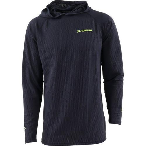 Men's Blackfish CoolCharge UPF Angler Sun Hoodie Long Sleeve Hooded T-Shirt - Primary Image