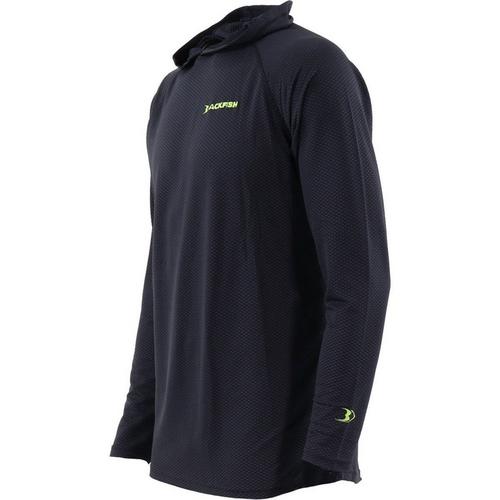 Men's Blackfish CoolCharge UPF Angler Sun Hoodie Long Sleeve Hooded T-Shirt - Primary Image