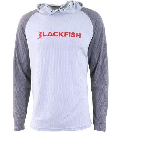 Men's Blackfish CoolCharge UPF Angler Sun Hoodie Long Sleeve Hooded T-Shirt - Primary Image