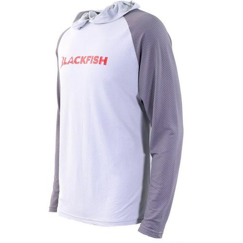 Men's Blackfish CoolCharge UPF Angler Sun Hoodie Long Sleeve Hooded T-Shirt - Primary Image