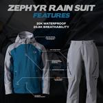 Men's Blackfish Zephyr Rain Quarter Zip Hooded Rain Jacket - Thumbnail 7 of 7