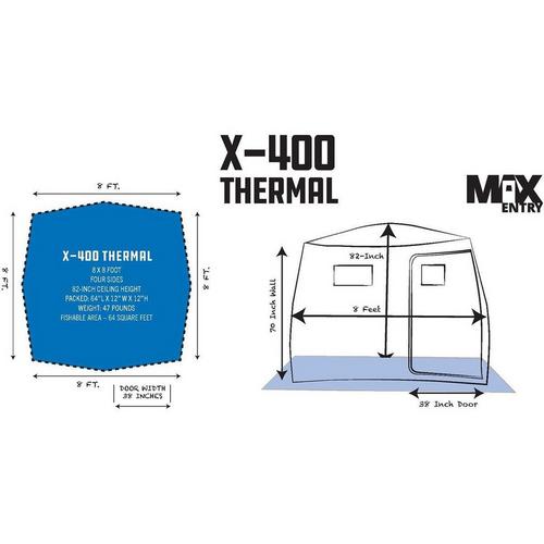 Clam X-400 Thermal Hub Ice Shelter - Primary Image