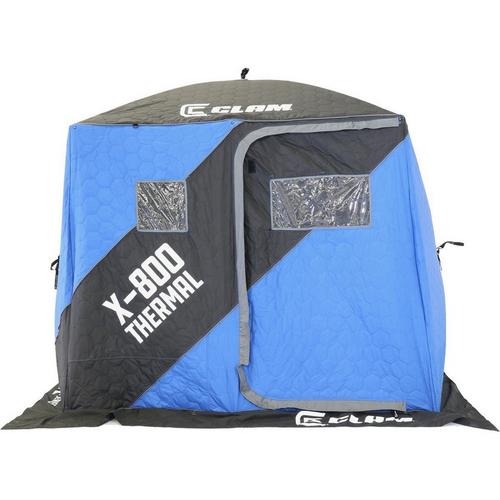 Clam X-800 Thermal Double Hub Ice Shelter - Primary Image