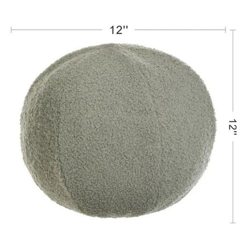 StyleCraft Home Collection Soft Gray Sphere Plush Pillow - Primary Image