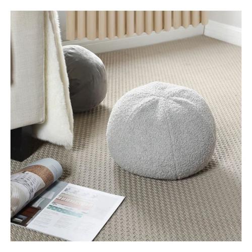 StyleCraft Home Collection Soft Gray Sphere Plush Pillow - Primary Image