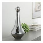 StyleCraft Home Collection Smoke Gray Plated Glass Bottle - Thumbnail 5 of 5