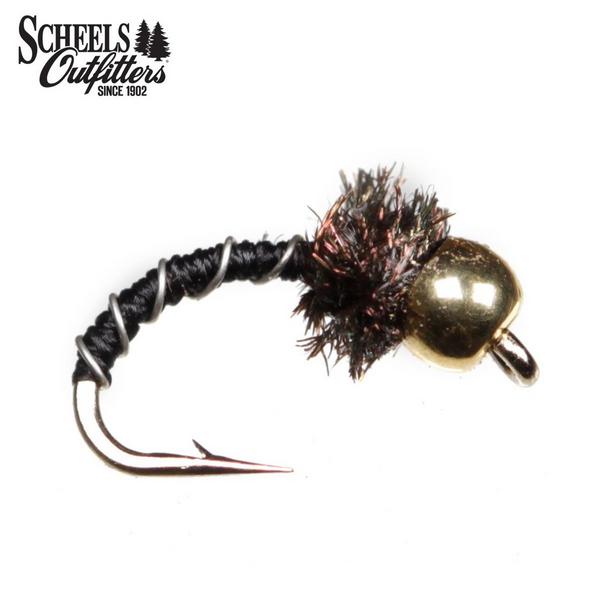 SCHEELS OUTFITTERS Zebra Midge Bead Head Nymph Fly