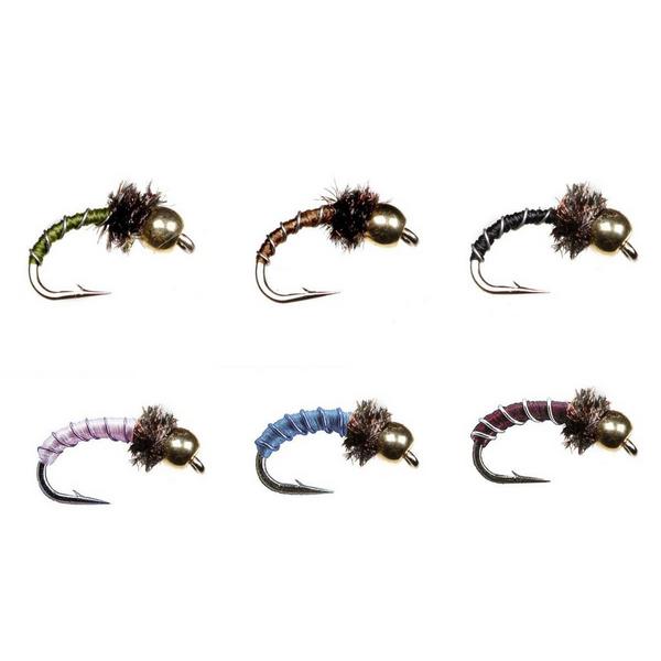 SCHEELS OUTFITTERS Classic Zebra Midge Fly Assortment 6 pack