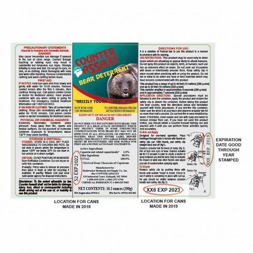 Counter Assault 10.2 oz Bear Spray with Belt Holster - Primary Image