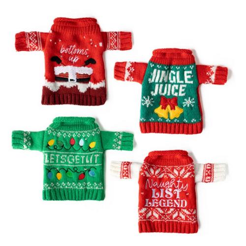 Uncle Bob's Light-Up Wine & Bottle Sweater (Colors May Vary) - Primary Image