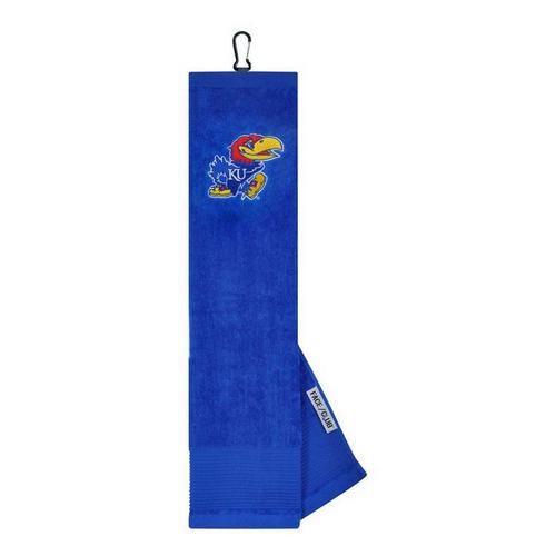 Team Effort Kansas Jayhawks Tri-Fold Golf Towel - Primary Image