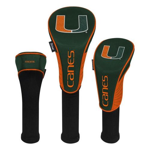 Team Effort Miami Hurricanes Set of Three Headcovers - Primary Image