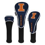 Team Effort Illinois Fighting Illini 3 Pack Headcovers - Thumbnail 2 of 4