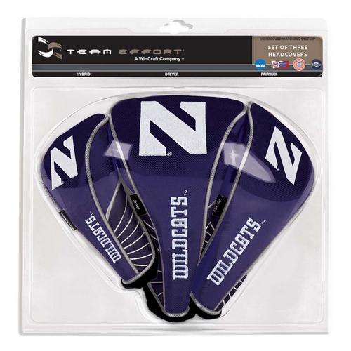 Team Effort Northwestern Wildcats Set of Three Headcovers - Primary Image