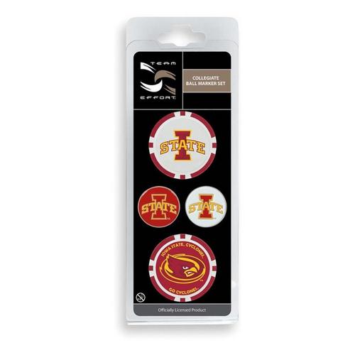 Team Effort Iowa State Cyclones Ball Marker Set - Primary Image