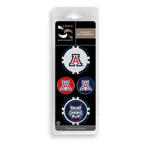 Team Effort Arizona Wildcats Ball Marker Set - Primary Image