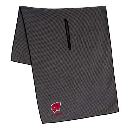 Team Effort Wisconsin Badgers Waffle Microfiber Golf Towel - Primary Image
