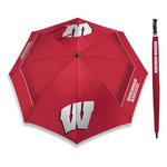 Team Effort Wisconsin Badgers 62" WindSheer Lite Umbrella - Thumbnail 3 of 3