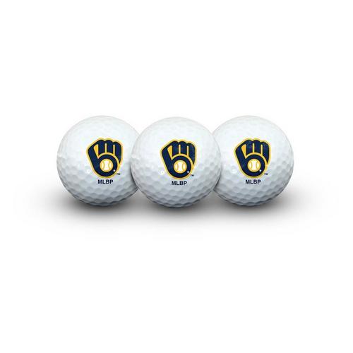 Team Effort Milwaukee Brewers 3 Pack Golf Balls - Primary Image