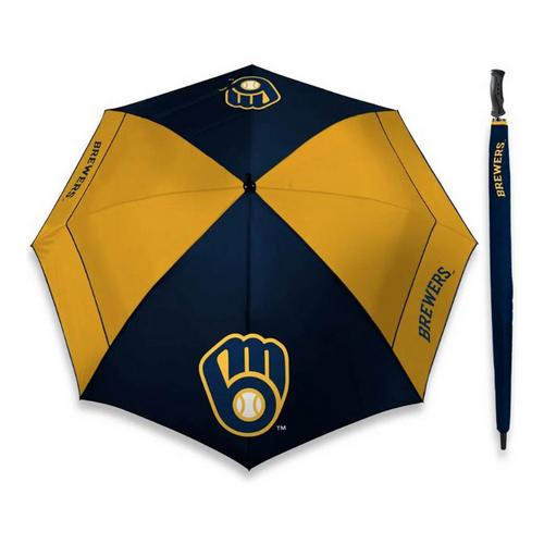 Team Effort Milwaukee Brewers 62" WindSheer Lite Umbrella - Primary Image