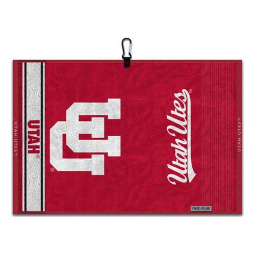 Team Effort Utah Utes Face/Club Jacquard Towel - Primary Image