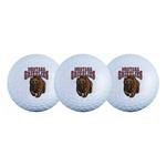 Team Effort Montana Grizzlies 3 Pack Golf Balls - Thumbnail 1 of 2
