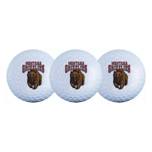 Team Effort Montana Grizzlies 3 Pack Golf Balls - Primary Image