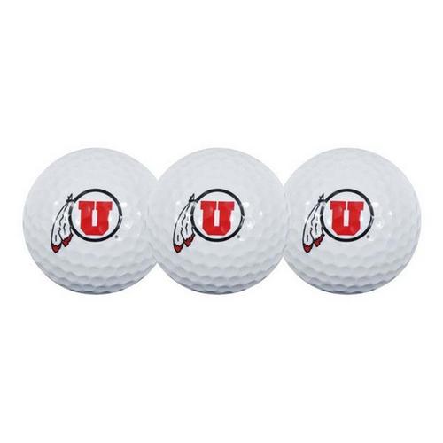 Team Effort Utah Utes 3 Pack Golf Balls - Primary Image