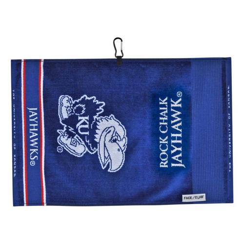 Team Effort Kansas Jayhawks Jacquard Golf Towel - Primary Image