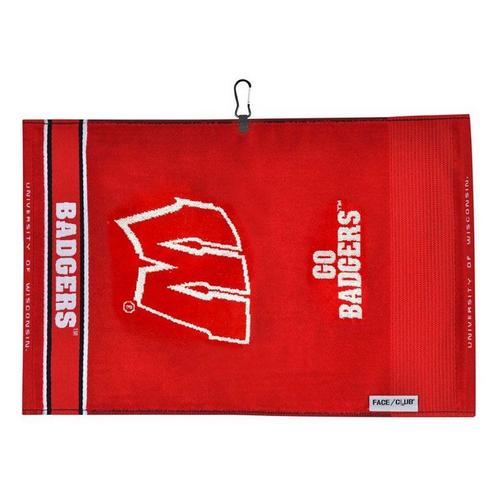 Team Effort Wisconsin Badgers Jacquard Golf Towel - Primary Image