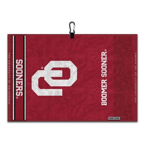Team Effort Oklahoma Sooners Jacquard Golf Towel - Primary Image