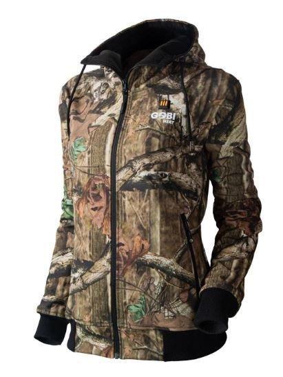 Women's GOBI Heat Shadow Heated Hunting Hoodie Hooded Softshell Jacket - GOBI Heat