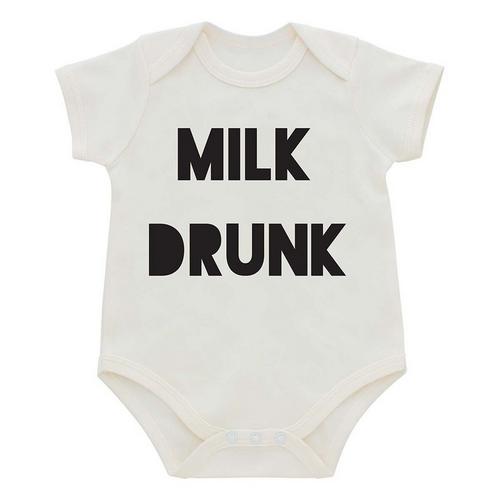 Baby Emerson and Friends Milk Drunk Onesie - Primary Image