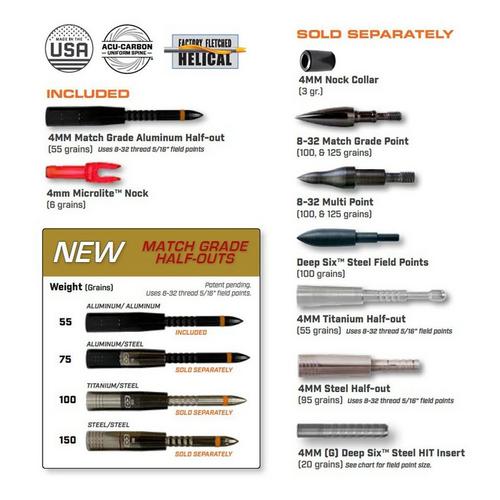 Easton 4mm FMJ Match Grade Arrows - Primary Image
