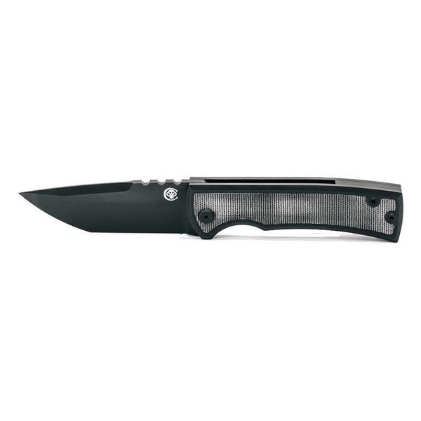 CHAVES KNIVES 229 Redencion Kickstop Large Black Tanto Folding Pocket Knife