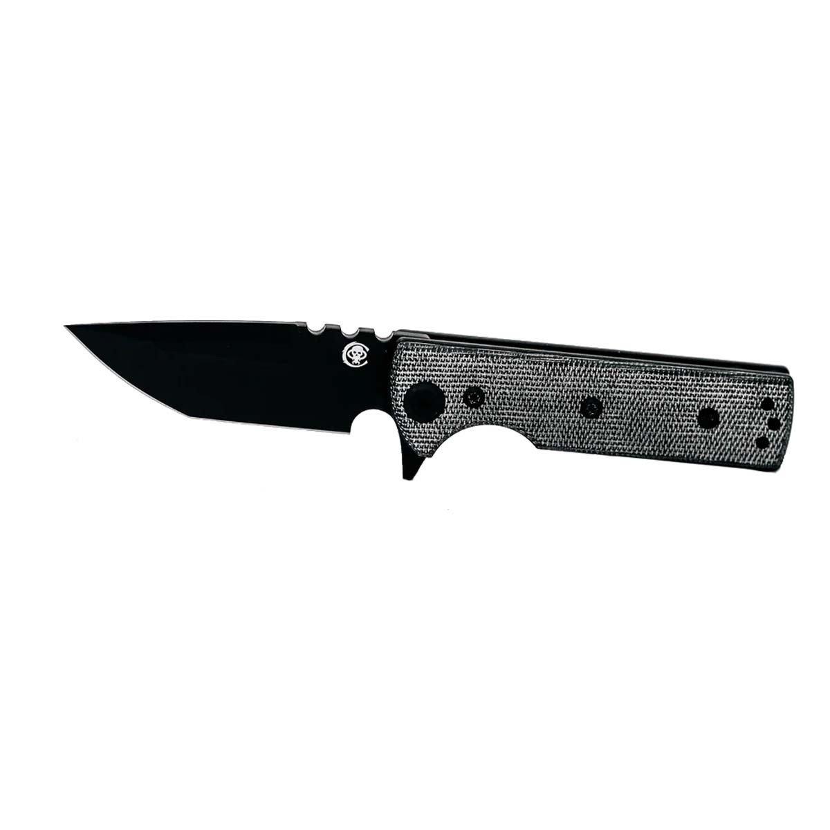 Chaves Knives Blue Label Redencion TAK Black Tanto Folding Pocket Knife - Chaves Knives