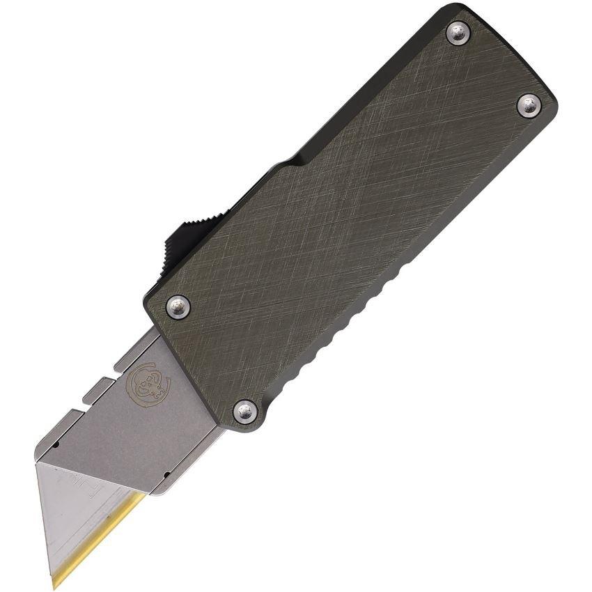 Chaves Knives Handy Utility Blade (CHUB) Crosshatch OTF Automatic Knife - Chaves Knives
