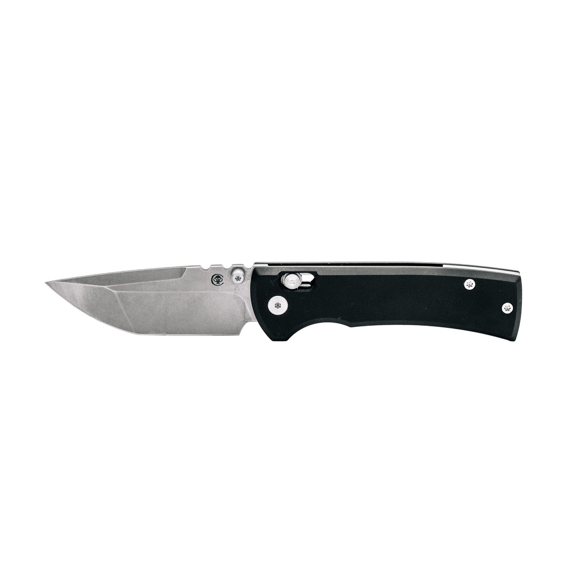 Chaves Knives Blue Label Redencion X-Lock Stonewashed Tanto Folding Pocket Knife - Chaves Knives