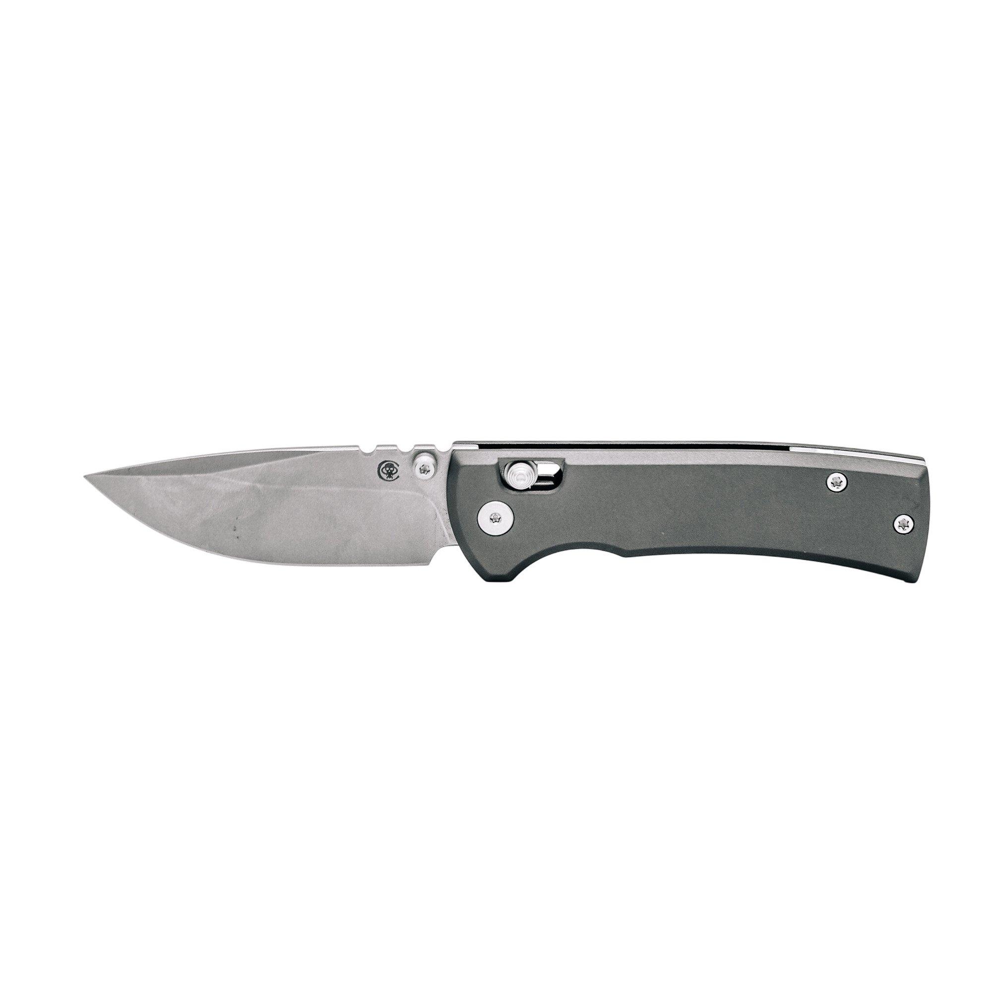 Chaves Knives Blue Label Redencion X-Lock Stonewashed Drop Point Folding Pocket Knife - Chaves Knives