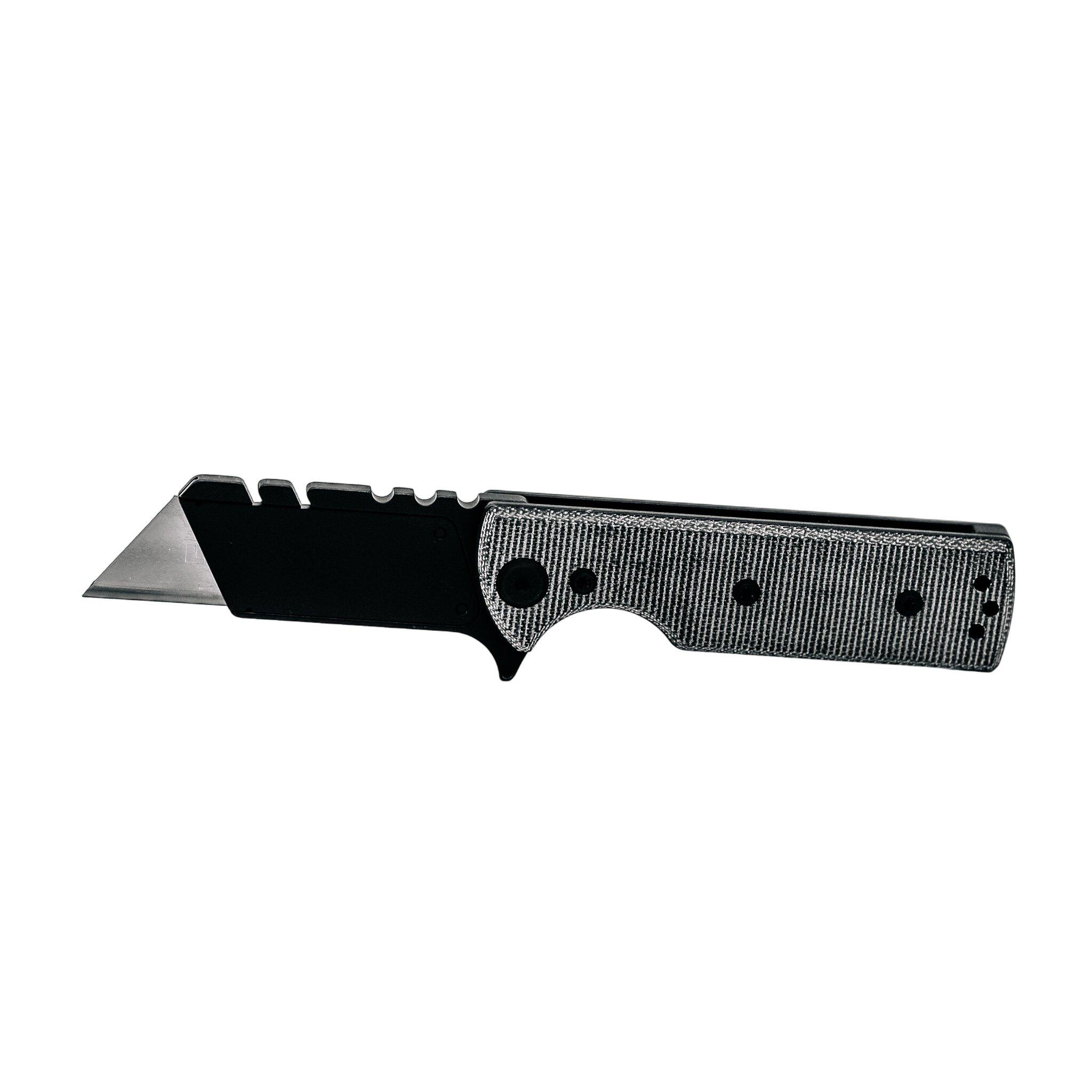 Chaves Knives CHUB Flipper Canvas Micarta Folding Pocket Knife - Chaves Knives
