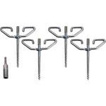 Razr-Back Power-Drill Ice Anchor 4-Pk Kit - Thumbnail 2 of 3