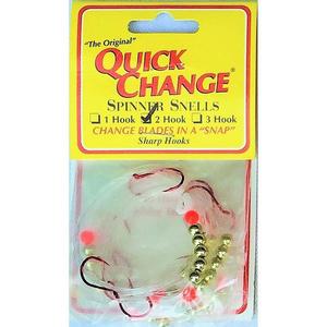 Gold - Quick Change Premium 2 Hook Spinner Snells 5 Pack