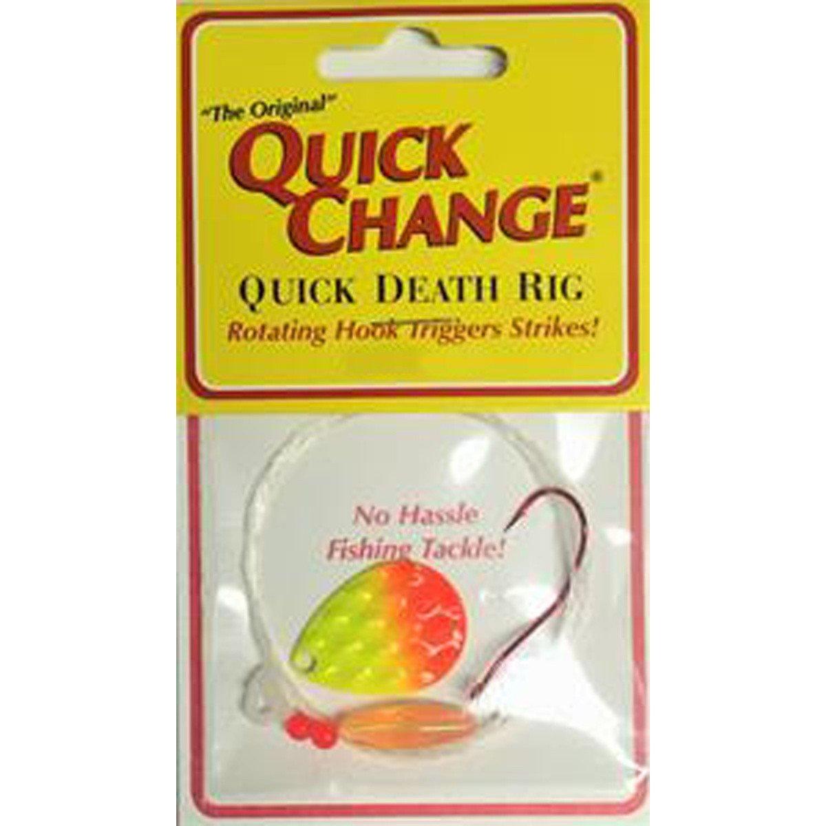 22474::Diamond Chartreuse Orange - Quick Change - Quick Death Spinner