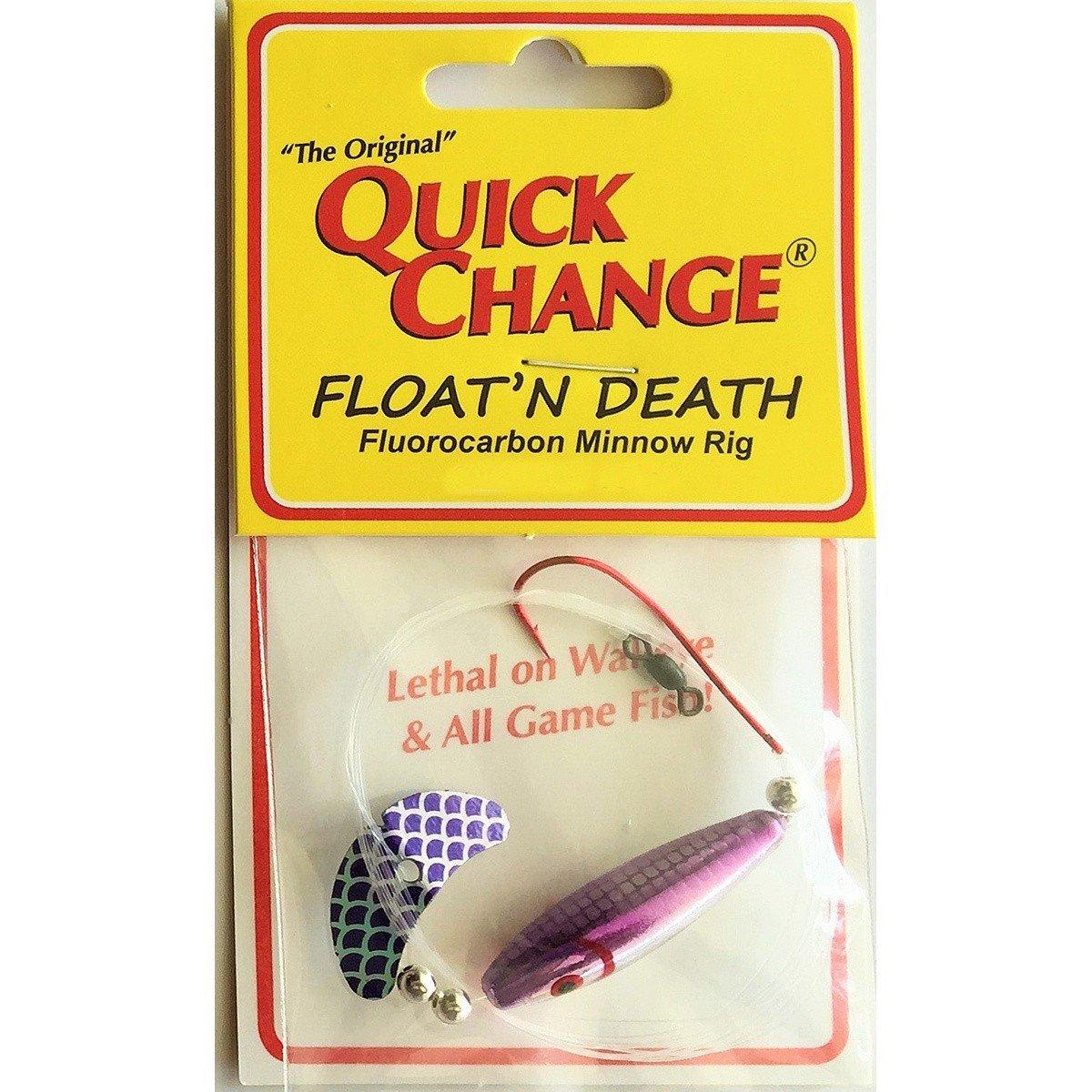 Purple Smelt - Quick Change Float'N Death Walleye Wing Rig