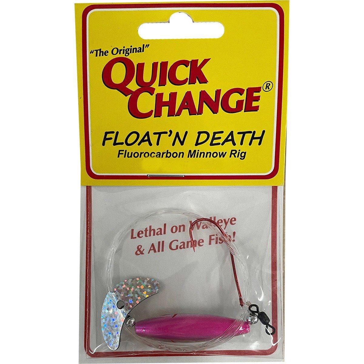Pink Smelt - Quick Change Float'N Death Walleye Wing Rig