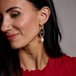 Nickel & Suede Auden Earrings - Thumbnail 2 of 2